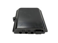 UL94 V0 Fiber Optic Splitter Box for FTTH Drop Cable Distribution Black 8 Cores SC Allen Screw
