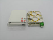 LC Fiber Optic Junction Box CPE Dustproof Face Plate Wall Outlet IP54 ABS PC
