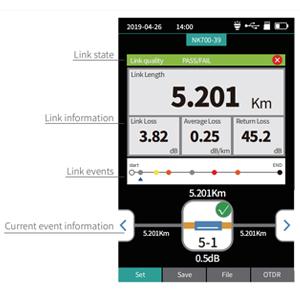 1310/1550nm SM диапазон испытаний 5m-60Km Mini OTDR 9 в 1 тестер с адаптером APC UPC SC/FC/ST/LC 3