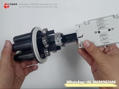 24 сердечника мини FTTH купол оптического соединения закрытия 1 овальное 3 круглых порта термоусадочное уплотнение