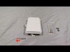 4 портовые ультрафиолетовые устойчивые к погодным условиям FTTH волокна конец коробки 4 волокна SC настенной монтаж коробки