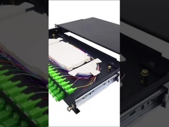 1U 19 дюймовая скользящая стойка монтаж волоконно-оптический патч панель 12 портов LC дуплексный ящик ODF