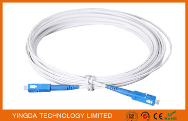 Купить Крытый гибкий провод 3M оптического волокна FTTH с член прочностью разъемов FRP SC/UPC Производство в сети