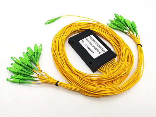 Купить Изготовленная на заказ потеря Splitter FTTH PLC оптического волокна SC PON 1x32 и Splitter CATV Производство в сети