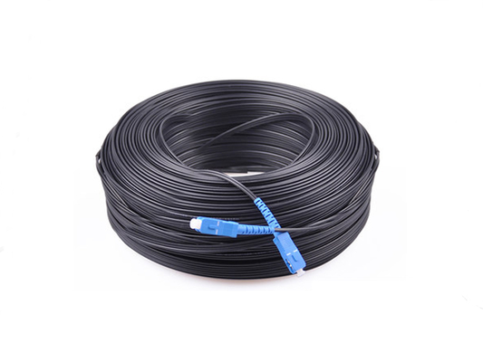 Купить FTTH вычисляют 8 черноту 2.0*3.0mm соединителя 200M SC гибкого провода волокна кабеля падения квартиры оптически Производство в сети