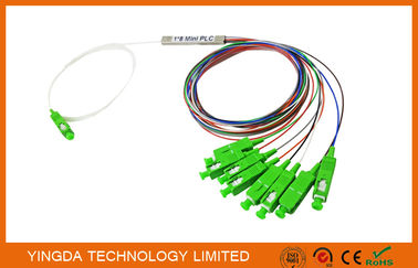 Купить Splitter Splitter FTTH PLC оптического волокна одиночного режима OS2 9/125 1x8 SC/APC Производство в сети