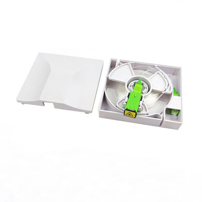 Купить FTTH Indoor ABS 1 Core SC Adapter Invisible Fiber Optical Rosette Box ABS Белое волокно Производство в сети