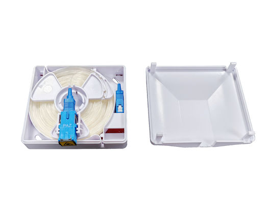 Купить FTTH Indoor ABS 1 Core SC Adapter Invisible Fiber Optic Box Стенный выход Производство в сети