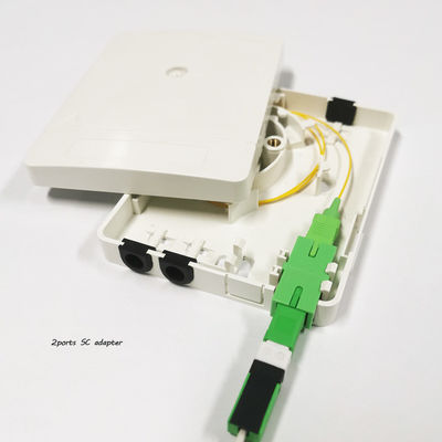 Купить 2SC Портовое оптоволоконное конечное устройство для FTTH PON пластиковых оптических адаптеров SC LC Производство в сети