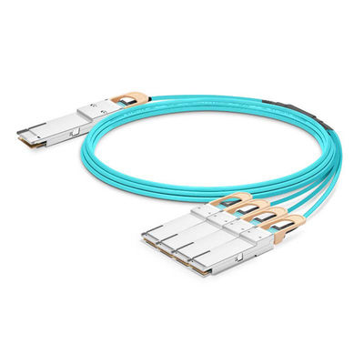 Купить Высокоскоростной кабель 400G QSFP-DD до 2x200G QSFP56 AOC Производство в сети