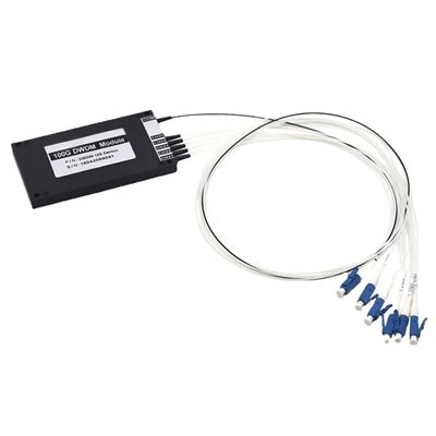 Купить 100 ГГц 1×5 DWDM Mux/Demux AWG 40-канальный C-диапазон с модулем ABS-коробки из одноволоконного пластика LC/UPC Производство в сети