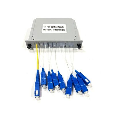 Купить New Fiber Optic PLC Splitter Plug-in type 1x8 LGX box card insert with SC/UPC Connector module in Telecommunication systems Производство в сети