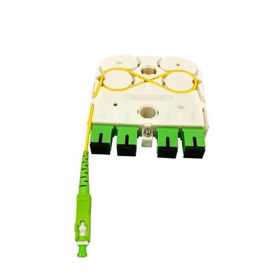 Купить Новый FTTH Fiber Optic 1x4 SC APC Mini Cassette Direct Input Exclusive Design LGX PLC Splitter для России Производство в сети