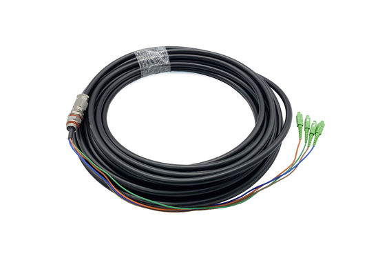 Купить 4 PE кабеля SC FC 9.8mm военное Ruggerized отрезков провода оптического волокна меди ядра алюминиевых водоустойчивых Производство в сети
