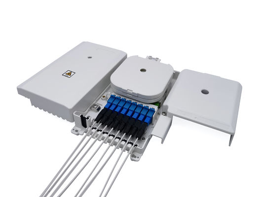 Купить Коробки прекращения оптического волокна 8 ABS портов Splitter 1x8 стекловолокна пластиковой Uncut Производство в сети