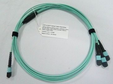Купить 24 Волоконно-оптические MTP MPO кабельные сборы OM3 10G Aqua 25 метров Синий Производство в сети
