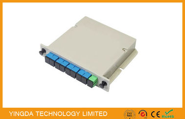 Купить Кассета Splitter PLC оптического волокна ISO нагруженная с разъемом SC, 1 шлицем LGX оптический Spltiter Производство в сети