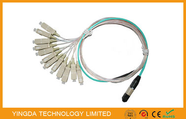 Купить SC 900um Ferrule кабеля 7.8mm OM3 10G MTP MPO, Multi отрезки провода оптического волокна Производство в сети