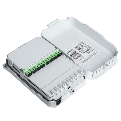 Купить Пластиковый 16 гаван средний держатель стены коробки IP55 FTTH прекращения кабеля оптического волокна пяди крытый Производство в сети
