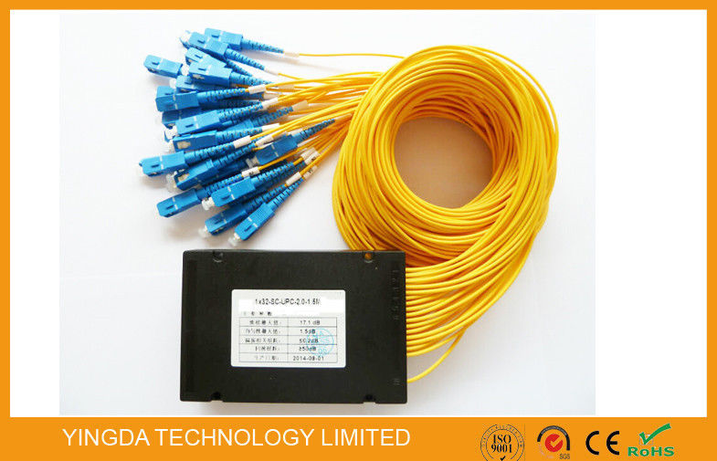 Pdl пассивной коробки Splitter PLC стекловолокна 1*32 низкий, низкая вносимая потеря для волокна, котор нужно самонавести