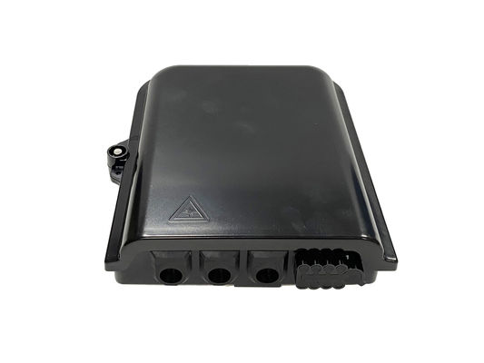 YINGDA 8Port Fiber Optic Splitter Box для распределения кабелей FTTH Black 8 cores SC Allen Screw UL94 V0