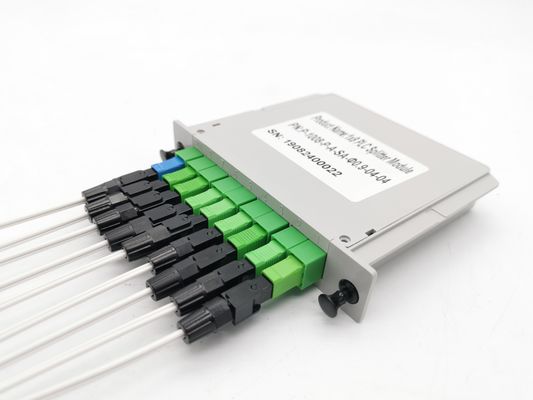 Кассета с оптическим разделителем PLC с хвостом свиньи 1x8 PLC сбалансированный вставный тип SC APC LGX Splitter Box