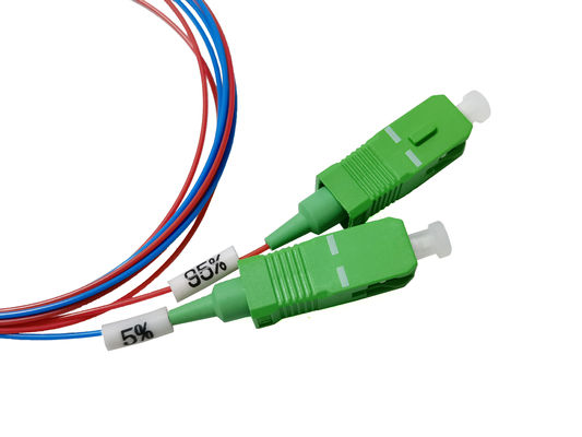 Волоконно-оптический FBT Splitter 1:2 5% 95% Соотношение двойного окна сцепление высокая стабильность и надежность Точное соотношение сцепления для FTTH