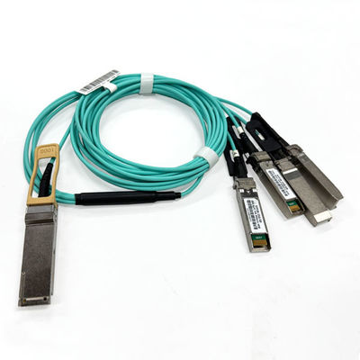 100G AOC кабель 100G QSFP28 до 4x25G SFP28 Breakout Active Optical Cable 5M OM3