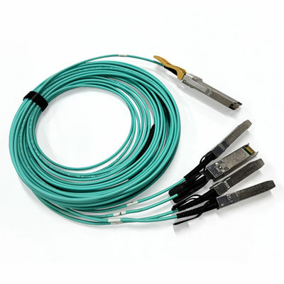 200G QSFP56 до 4 x 50G SFP56 Активный оптический кабель, AOC Breakout кабель 10M для центра обработки данных