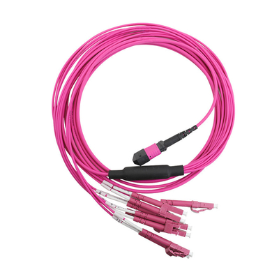 Соединительный шнур MPO MPO-LC MPO/MTP - 6 x LC UPC Duplex 12 волокон OM4 MM Тип A Разветвительный соединительный шнур 5 метров 10 метров